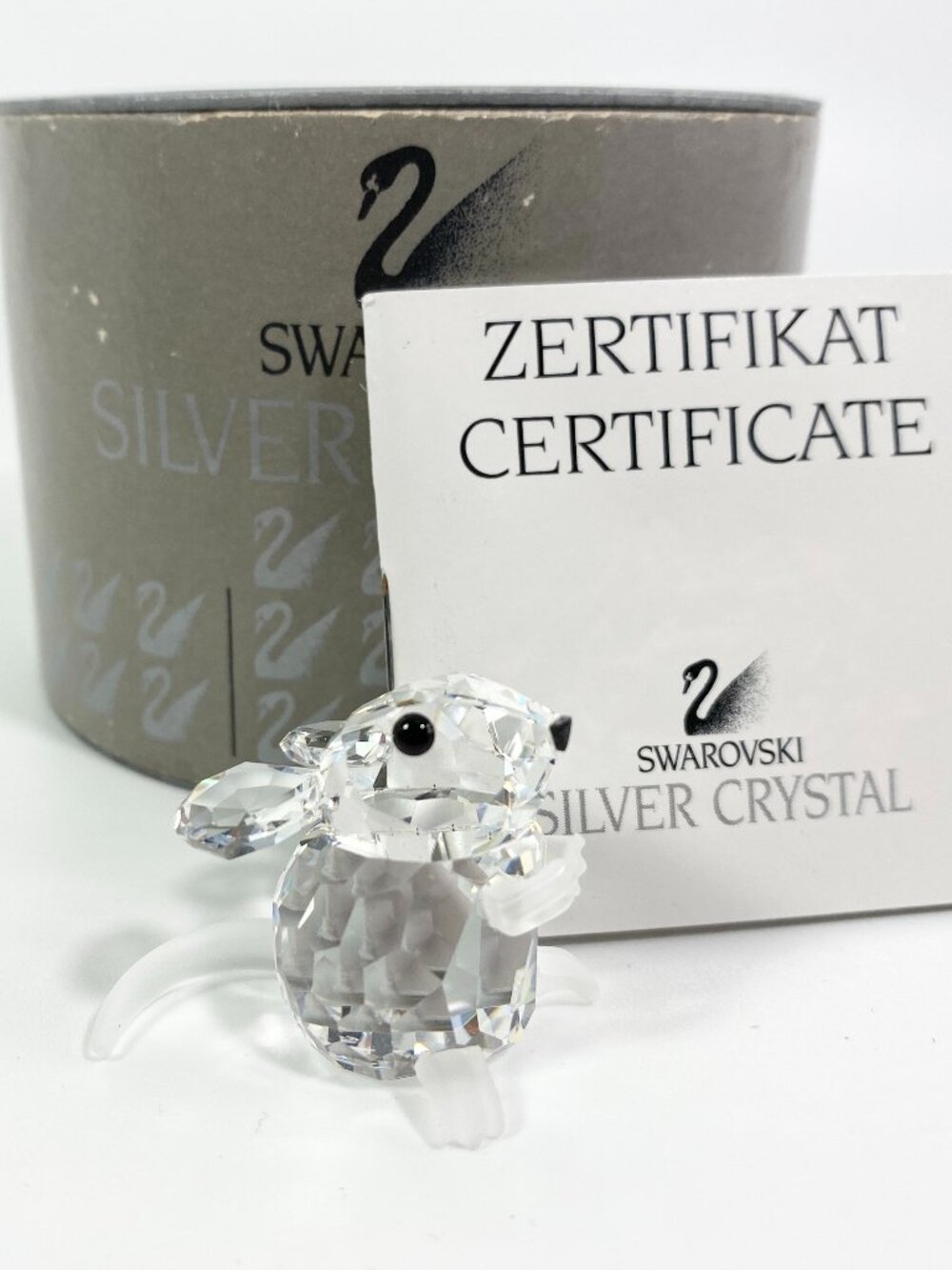 🐭 Swarovski Crystal In a Summer Meadow Small Field Mouse Figurine, Frosted, Box
